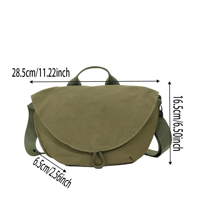 Bags Women's Fashion Dumpling Bags Commuting Crossbody Bags Versatile Nylon Tote Student School Girl's Handbag