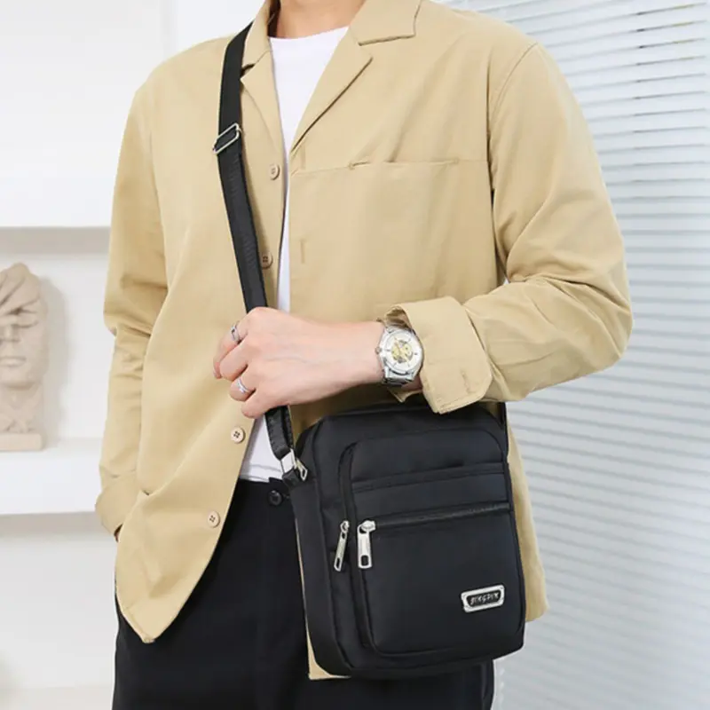 2024 Men Crossbody Bags Men's Shoulder Bags High Quality Nylon Casual Messenger Bag Business Men's Travel Bags Handbags For Male