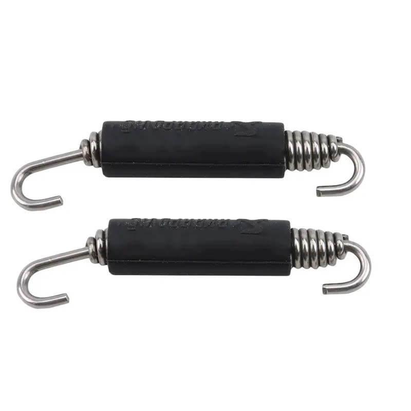 2PCS Motorcycle Muffler Exhaust Springs Hooks Stainless Steel Universal Front Middle Link Pipe Exhaust Connect Spring