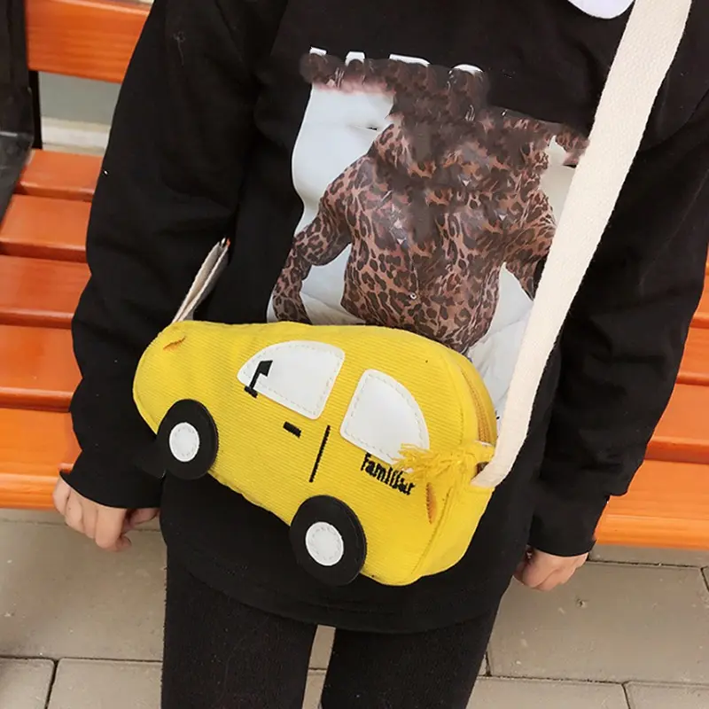 2024 Fashion Mini Crossbody Bag Packet Children Baby Boys Girls Car Shoulder Bag Handbags Cartoon Mini Coin Purse
