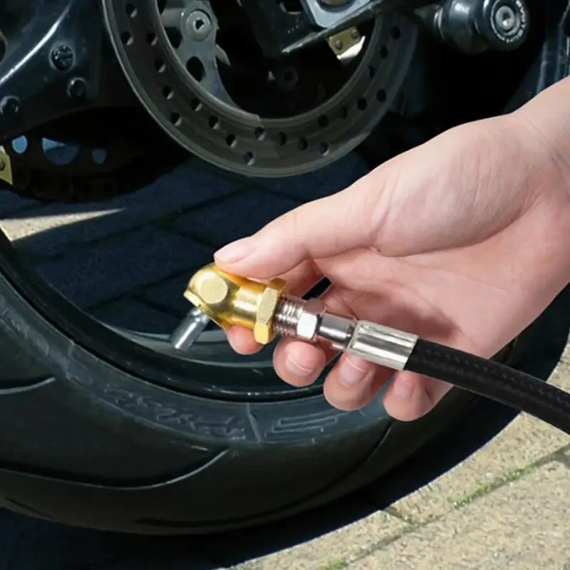 Universal Car Tire Valve Clip Solid Metal Quick Inflat Nozzle Tire Pump Nozzle For Truck Motorcycles