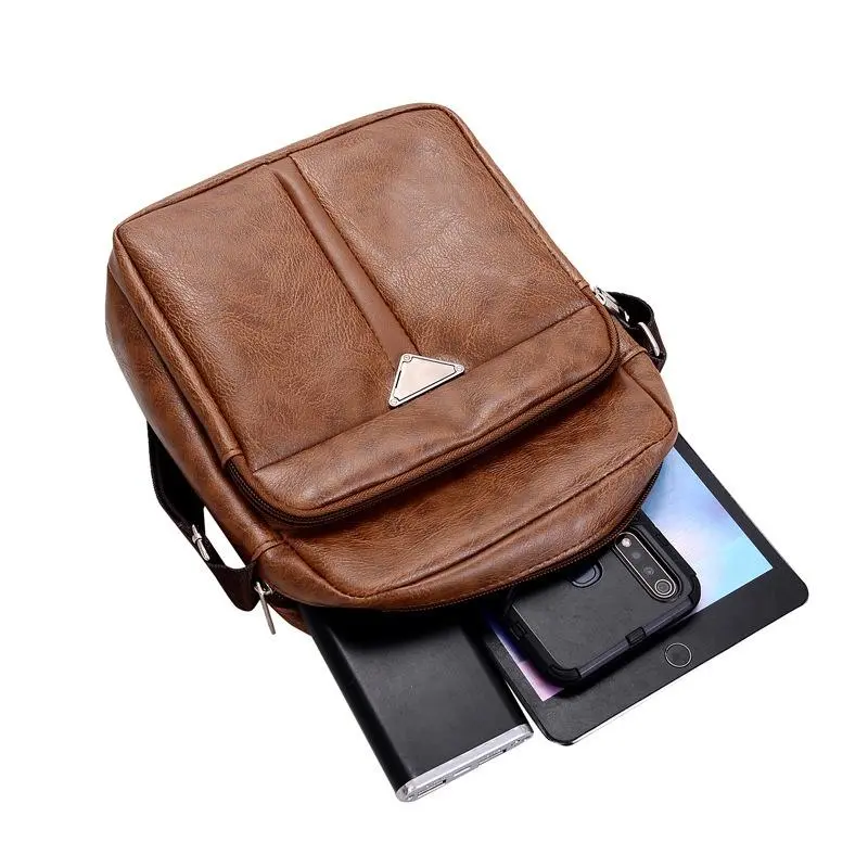 Multi Pocket Design Oxford Shoulder Bag Large Capacity Men's Casual Single Shoulder Crossbody Luxury Messenger Business Bag