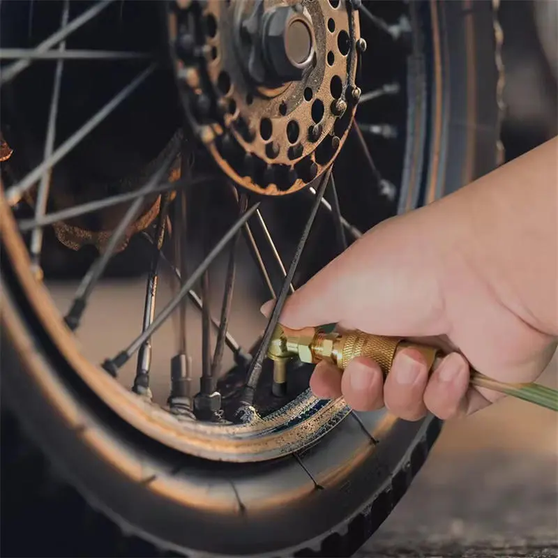 Universal Car Tire Valve Clip Solid Metal Quick Inflat Nozzle Tire Pump Nozzle For Truck Motorcycles