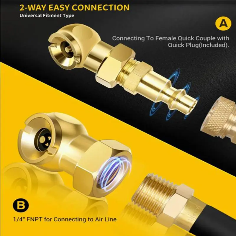 Universal Car Tire Valve Clip Solid Metal Quick Inflat Nozzle Tire Pump Nozzle For Truck Motorcycles
