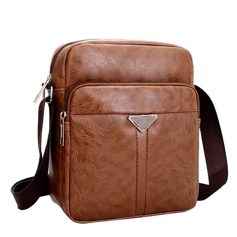 Multi Pocket Design Oxford Shoulder Bag Large Capacity Men's Casual Single Shoulder Crossbody Luxury Messenger Business Bag