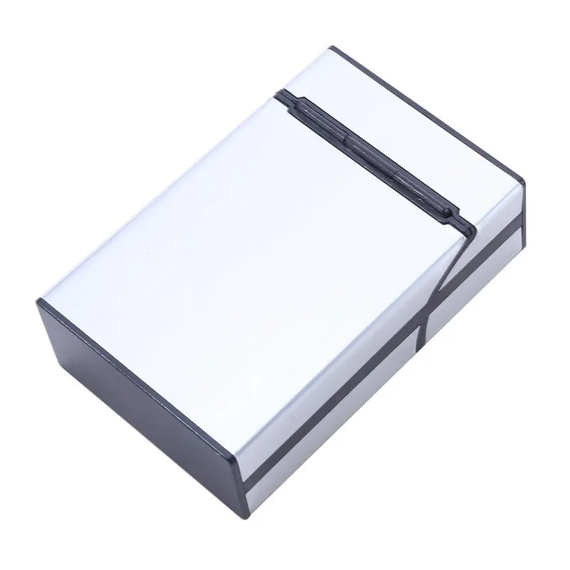 1Pc Candy Color Cigarette Case 20Pcs Cigarettes Capacity  Fashion Aluminum Cigarettes Case Magnetic Buckle Tobacco Box Women Men
