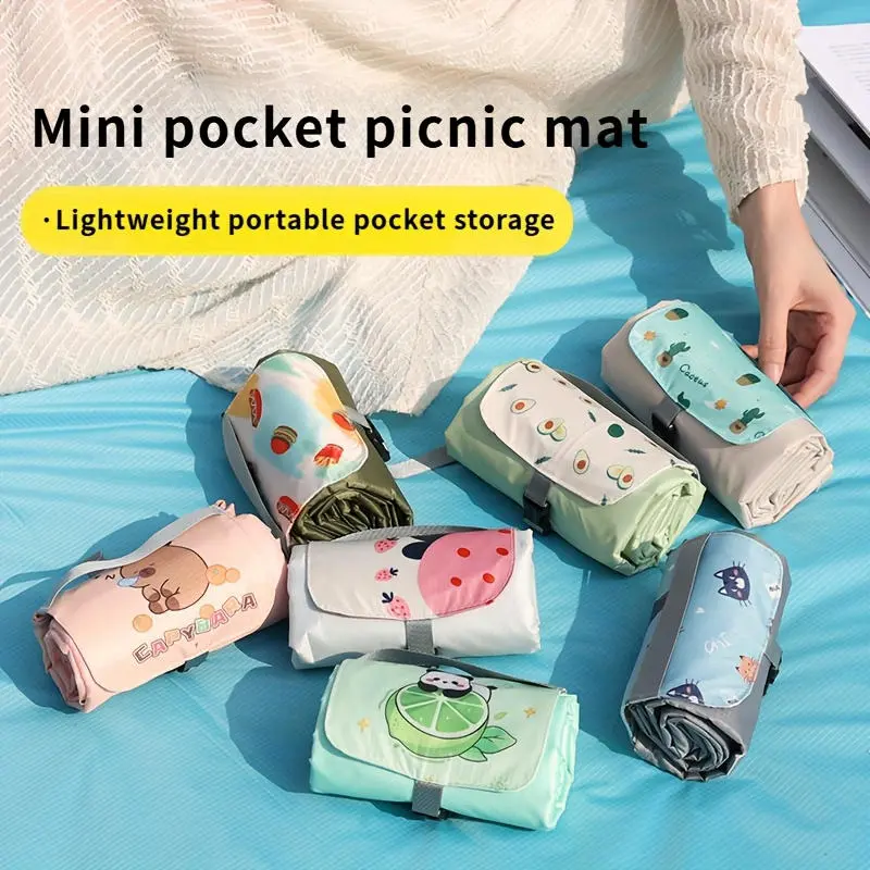 Foldable Outdoor Picnic Pad Waterproof Cloth Tent Blanket Pad Moisture-proof Thicken Lightweight for Outdoor Travel