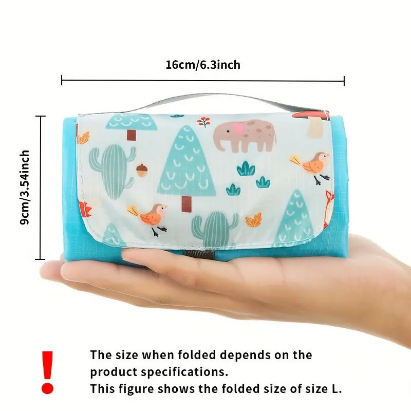 Foldable Outdoor Picnic Pad Waterproof Cloth Tent Blanket Pad Moisture-proof Thicken Lightweight for Outdoor Travel