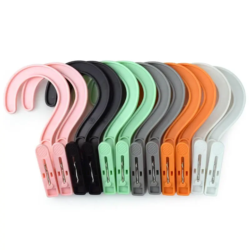Clothes Pegs Hanging Hooks Laundry Clip Travel Towels Hanger Socks Clips Drying Clip Strong Grip Anti-slip Movable