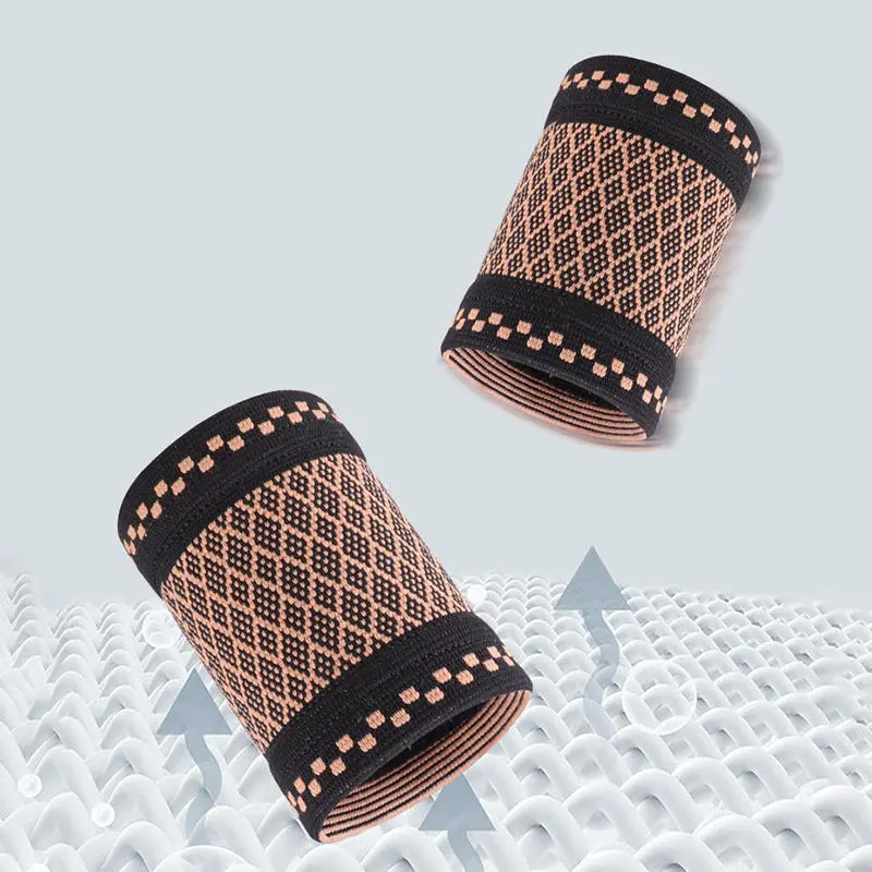 2Pcs Wrist Compression Brace Wrist Support Sleeve Wrist Brace for Arthritis Carpal Tunnel Pain Relief Wristband for Sports﻿