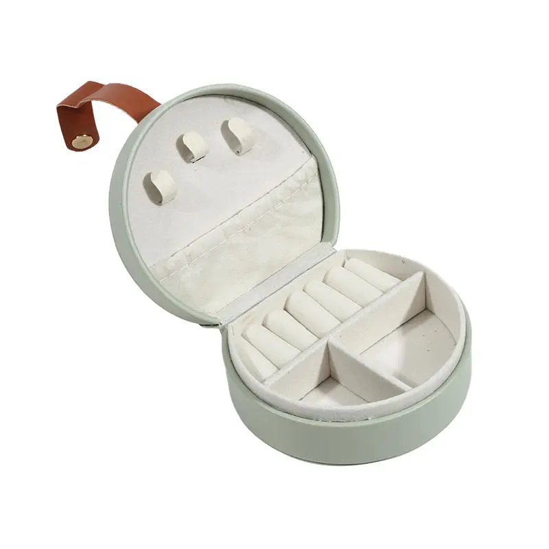 1 Piece Creative Portable Jewelry Storage Box For Rings Earrings Necklaces And Bracelets Bridesmaid Gift Box Friends Mini Round