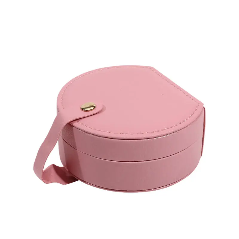 1 Piece Creative Portable Jewelry Storage Box For Rings Earrings Necklaces And Bracelets Bridesmaid Gift Box Friends Mini Round