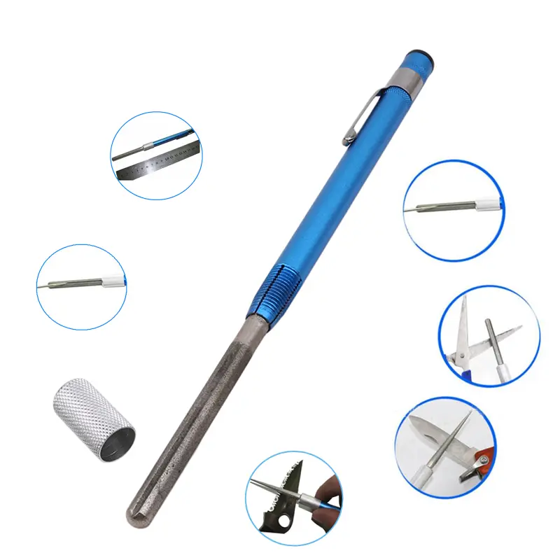 Fishing Hook Sharpener Pen Sharpener High Quality Outdoor Tool Diamond Pen Shaped Knife Sharpener New Arrivals