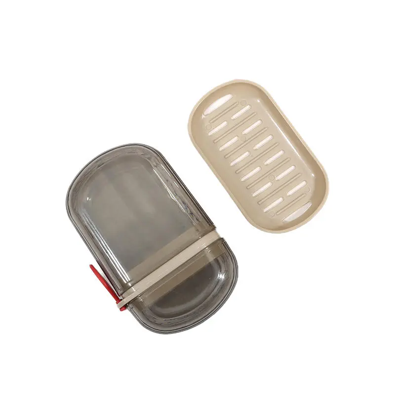 1-2pcs Creative Travel Soap Box with Lid Sealed and Drainable Portable Small Soap Box for Business Trip Travel Soap Box