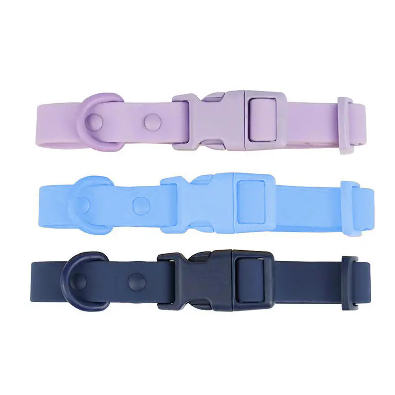 Elastic Webbing Pet Collar Pet Identification Adjustable Waterproof Dog Collar No Pull Quick Release Buckle Safety Buckle Chain