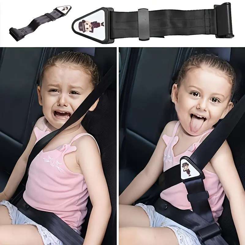 1pc Car Child Seat Belt Retainer Adjustment Fixation Anti-stroke Belt Children Shoulder Guard Buckle Seatbelt Adjuster For Kids