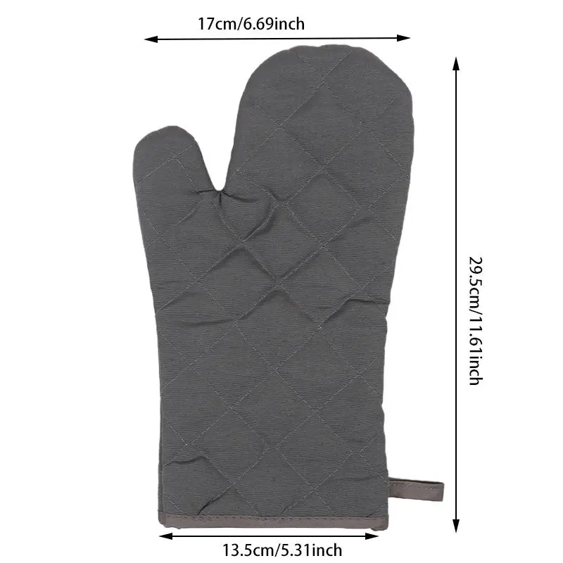 Microwave Oven Gloves Multi-Color Kitchen Cooking Baking Mitts Pot Pad Heat Proof Protected High Temperature Resistant