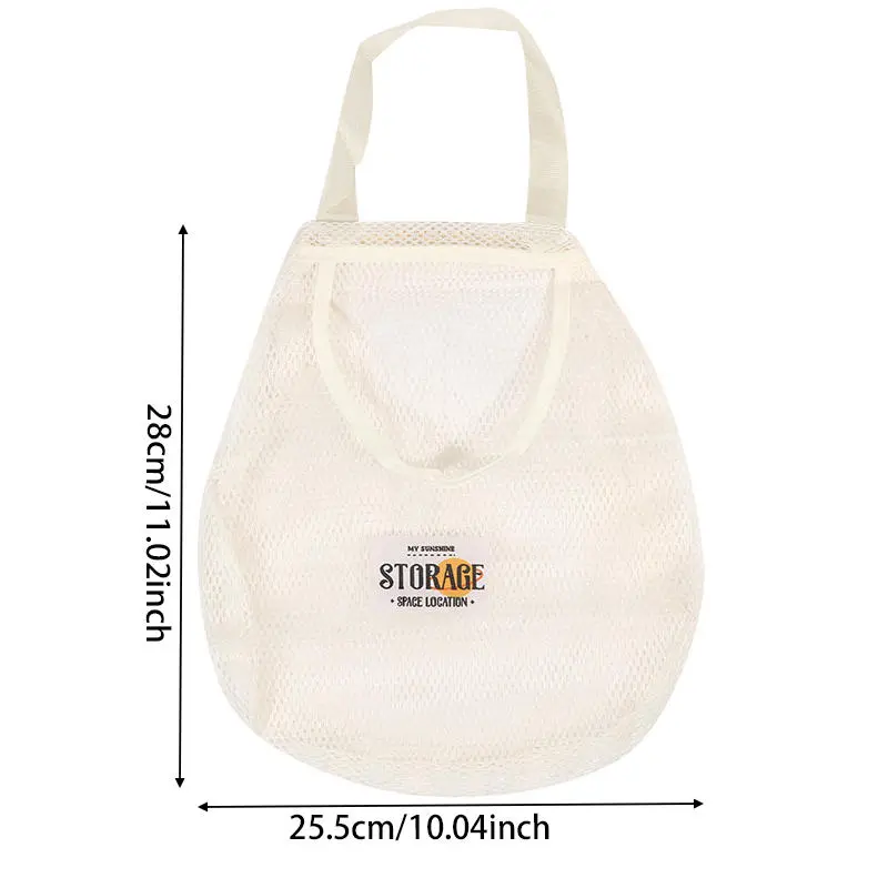Vegetable Underwear Socks Sundries Storage Bag Hollow Widen Handle Hanging Net Portable Organizer Reusable Large Capacity