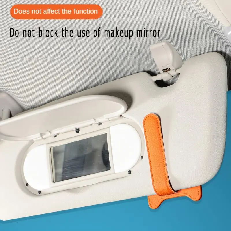 Car Sun Visor Glasses Case Holder Sunglasses Clip Ticket Card Clip Multifunction Portable Clip Auto Interior Accessories