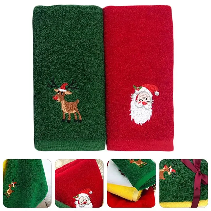 Xmas Face Washing Cloth Christmas Face Towel Christmas Towel Towel Cloth for Man Home Bathroom Woman 1Pc 2024 New Year Towel