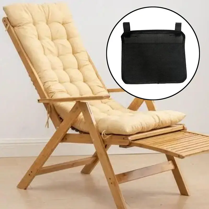 Chair Storage Pockets Organizer Outdoor Armrest Hanging Bag Camping Picnic Folding Chair Storage Net Bag Lounger Accessories