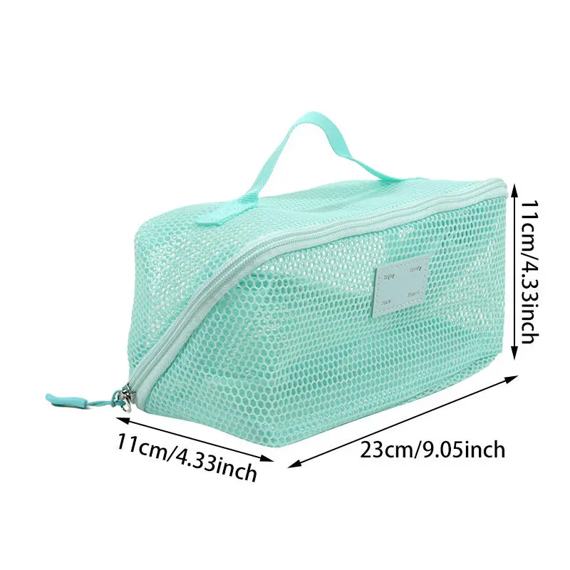 Large Capacity Toiletries Storage Bag Mesh Design Toiletries Bag Bathroom Organizer for Cosmetics Toiletries Skin Care