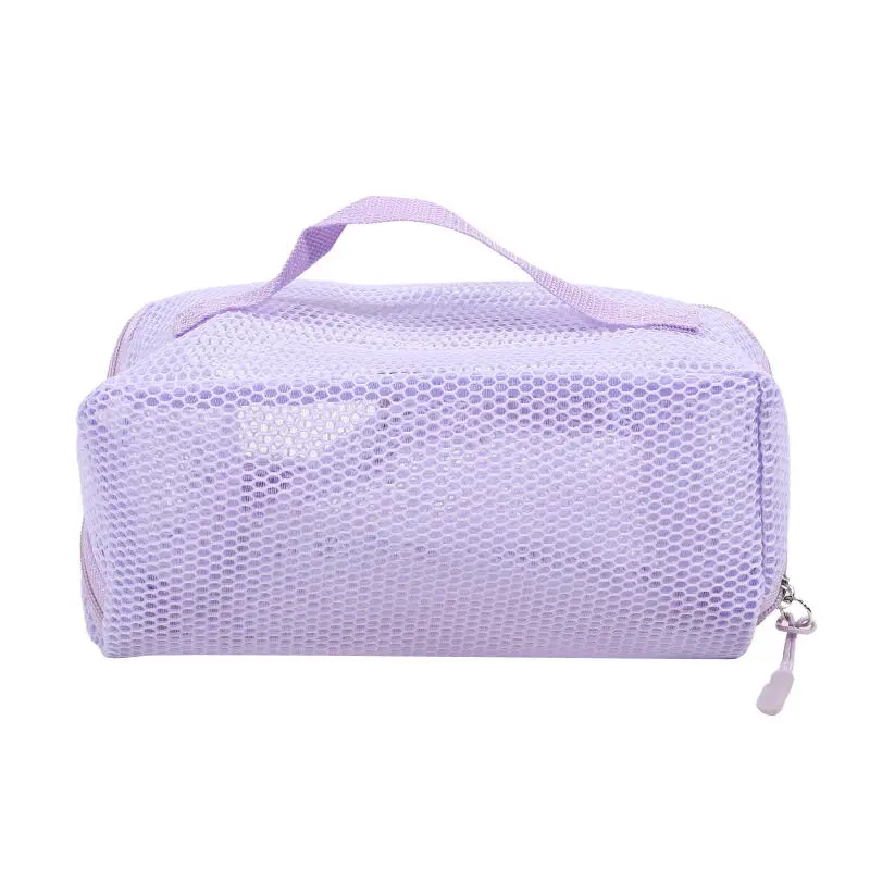 Large Capacity Toiletries Storage Bag Mesh Design Toiletries Bag Bathroom Organizer for Cosmetics Toiletries Skin Care