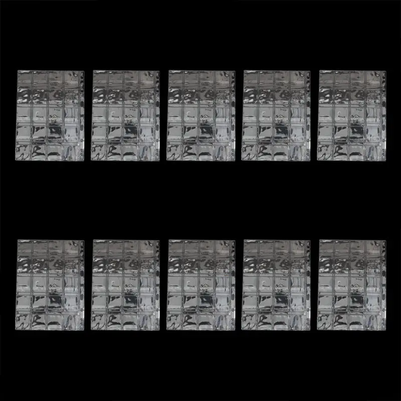 10pcs 20 42 Grids Coin Album Pages PVC Pocket Acid Free Coin Holder Stamp Collection Organizer Sheet Transparent Coin Loose Leaf