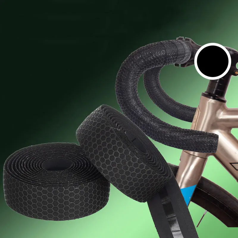 Bike Handlebar Cushioned Comfort Strap Bike Color Tape Cycling Damping Anti-Vibration Wrap Bike Accessories (Random Shape)