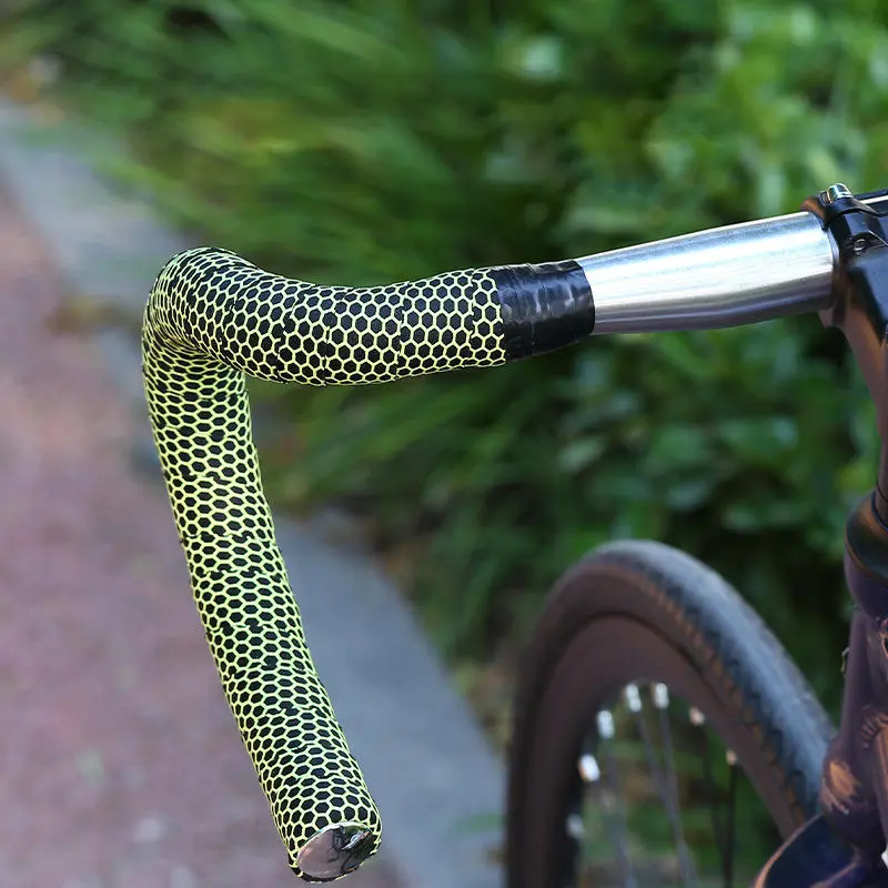Bike Handlebar Cushioned Comfort Strap Bike Color Tape Cycling Damping Anti-Vibration Wrap Bike Accessories (Random Shape)