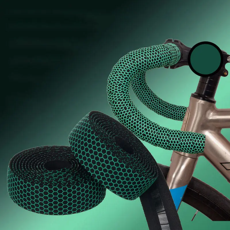 Bike Handlebar Cushioned Comfort Strap Bike Color Tape Cycling Damping Anti-Vibration Wrap Bike Accessories (Random Shape)