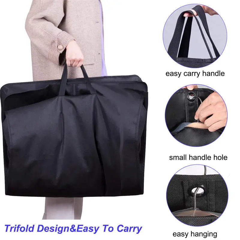 Dust proof Garment Protector Cover Bag Fully Enclosed Clothes Cover with Clothes Bags Hanging Durable Clothes Storage Bag