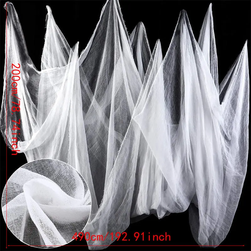 Halloween Gauze for Halloween Decorations Hanging Outdoor Scary Gauze Ghost Cloth for Haunted House Parties