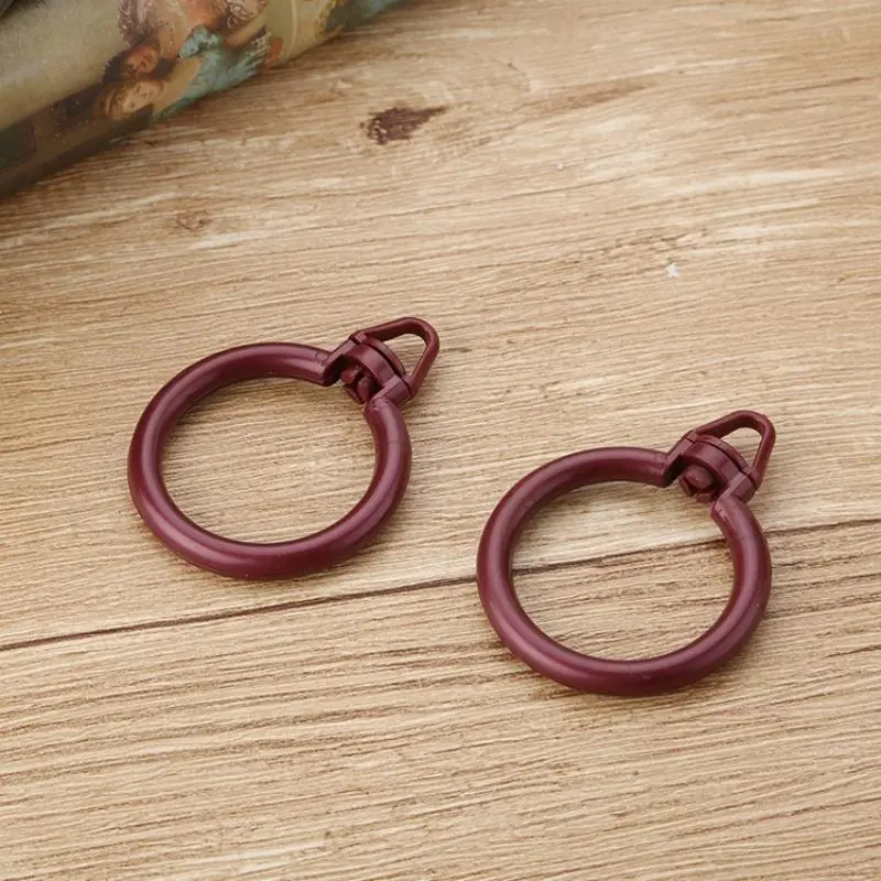 Plastic Curtain Rings Gourd Shape Home Shower Window Bath Curtain Hook Rod Clips Accessories 35mm Inner