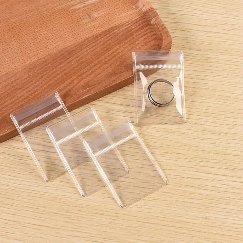 100Pcs Jewelry Storage Pouches Pvc Earrings Rings Bracelets Necklaces Storage Bags Clear Bags For Storage Jewelry Packing Bags