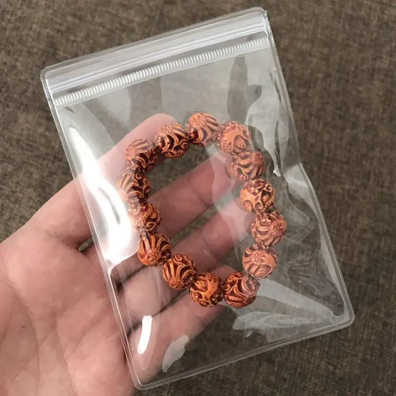 100Pcs Jewelry Storage Pouches Pvc Earrings Rings Bracelets Necklaces Storage Bags Clear Bags For Storage Jewelry Packing Bags