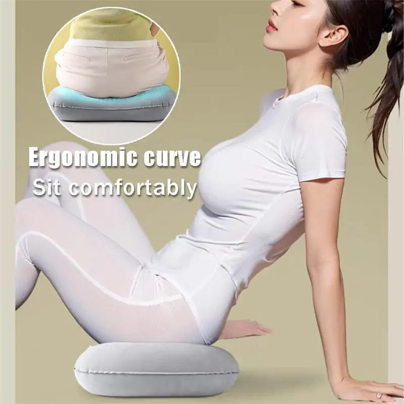 Camping Pillow Inflatable Travel Pillow 1pc Portable Neck Rest Press to Inflate Compact Air Pillow for Beach Office Home Travel
