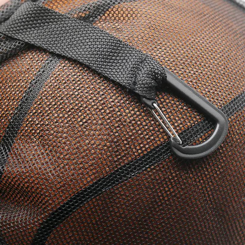 Portable Drawstring Basketball Mesh Bag School Football Soccer Volleyball Ball Storage Bag Outdoor Sport Game Travel Toy Net Bag