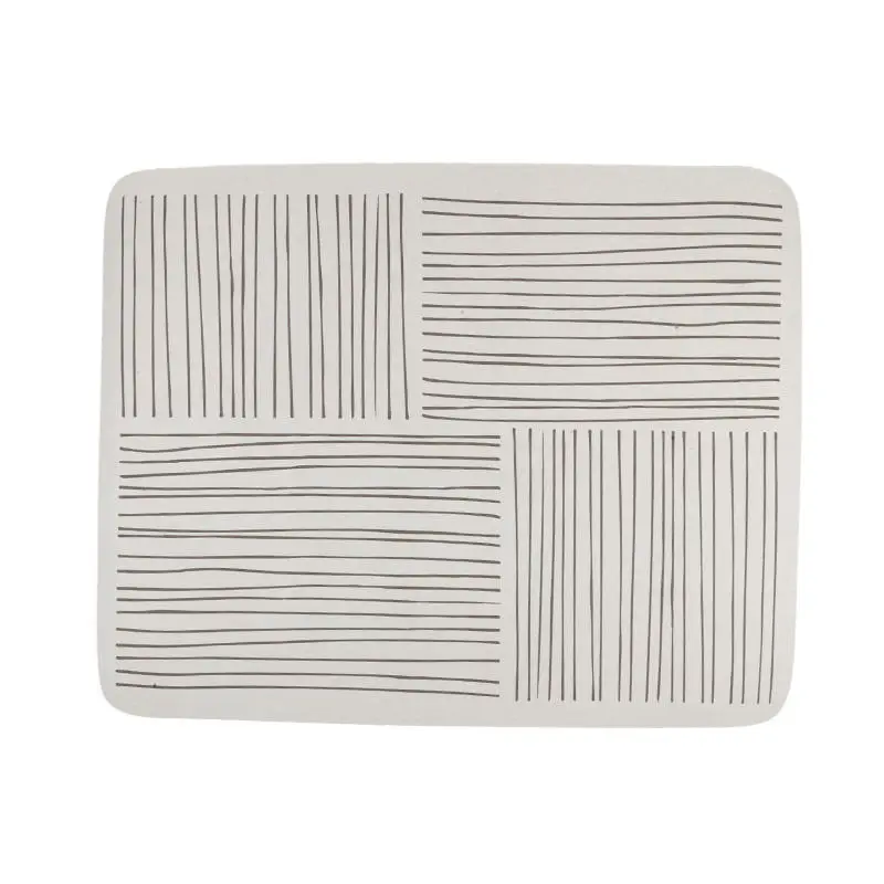 Simple Dish Drain Pad Rubber Drying Pad Non-slip Super Absorbent Mat Guard Countertop Protector Kitchen Accessories Coffee Pads