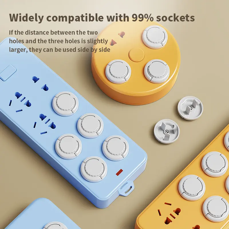 12Pcs Power Socket Electrical Outlet Baby Child Safety Guard Protection Anti Electric Shock Plugs Protector Rotate Cover
