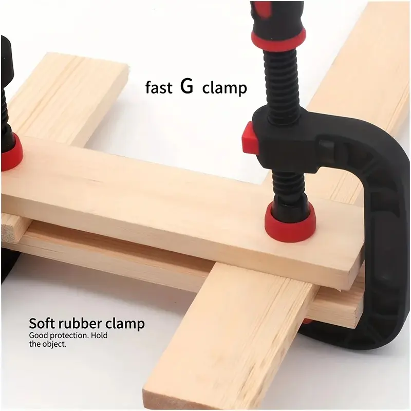 2pcs 7-inch Spring Clamps with Strong Clamping Force, Reinforced Plastic Nylon Heavy-duty Spring Jaw Opening Clamps