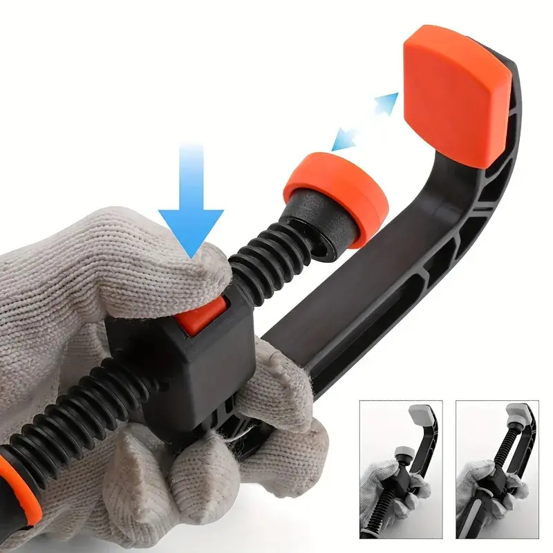 2pcs 7-inch Spring Clamps with Strong Clamping Force, Reinforced Plastic Nylon Heavy-duty Spring Jaw Opening Clamps