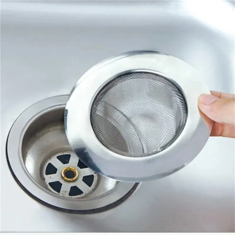 3/6pcs Stainless Steel Bathtub Hair Catcher Stopper Shower Drain Hole Filter Trap Kitchen Metal Sink Strainer Floor Drain