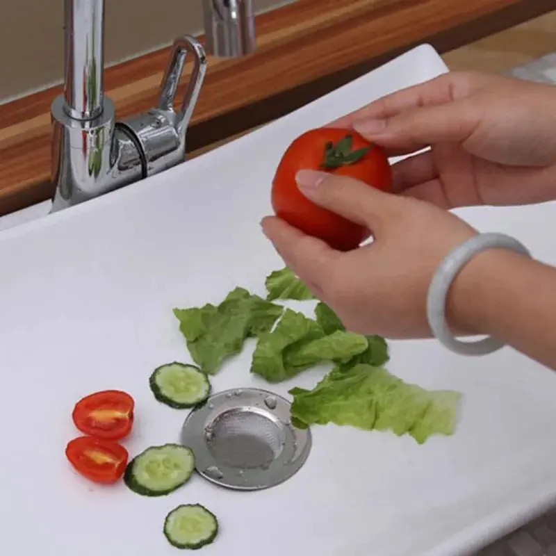 3/6pcs Stainless Steel Bathtub Hair Catcher Stopper Shower Drain Hole Filter Trap Kitchen Metal Sink Strainer Floor Drain