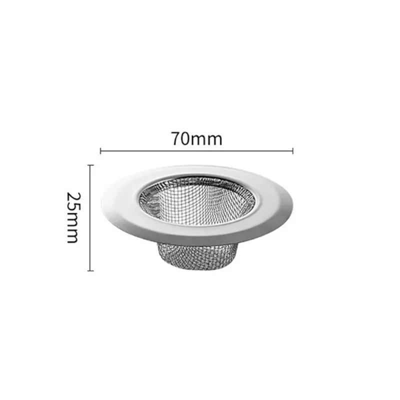 3/6pcs Stainless Steel Bathtub Hair Catcher Stopper Shower Drain Hole Filter Trap Kitchen Metal Sink Strainer Floor Drain