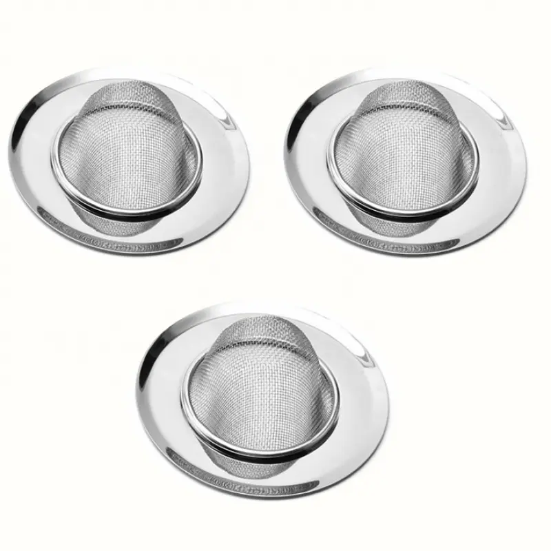 3/6pcs Stainless Steel Bathtub Hair Catcher Stopper Shower Drain Hole Filter Trap Kitchen Metal Sink Strainer Floor Drain