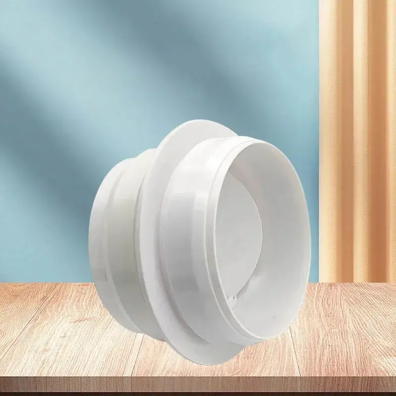 1pcs Ventilation Pipe Round Check Valve ABS Air Duct Control Exhaust Fan Pipe Accessories 120mm