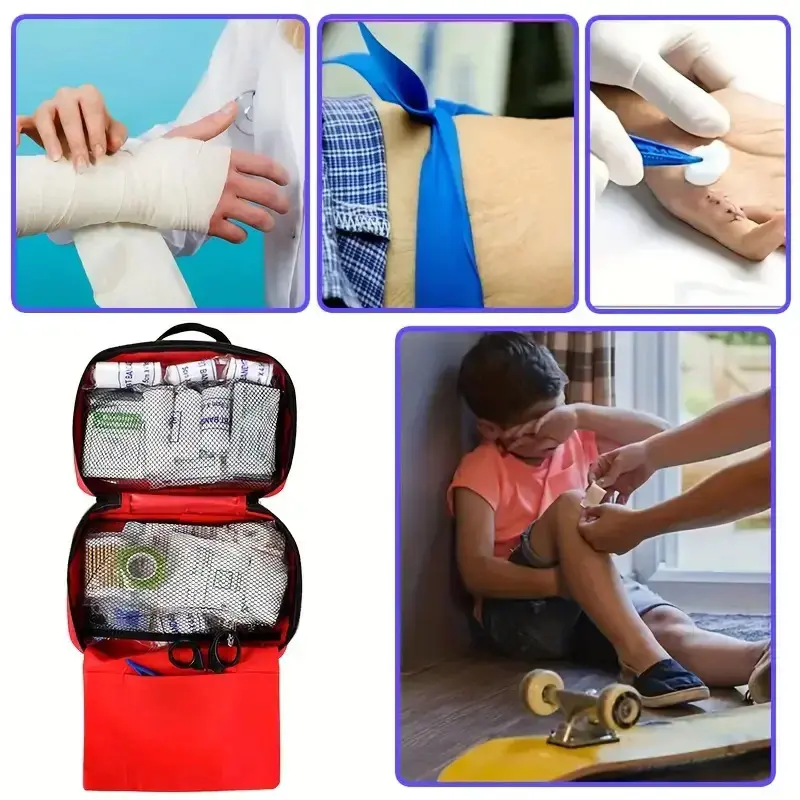 Waterproof Mini Outdoor Travel Car First Aid Kit Home Small Medical Box Emergency Survival Kit Household