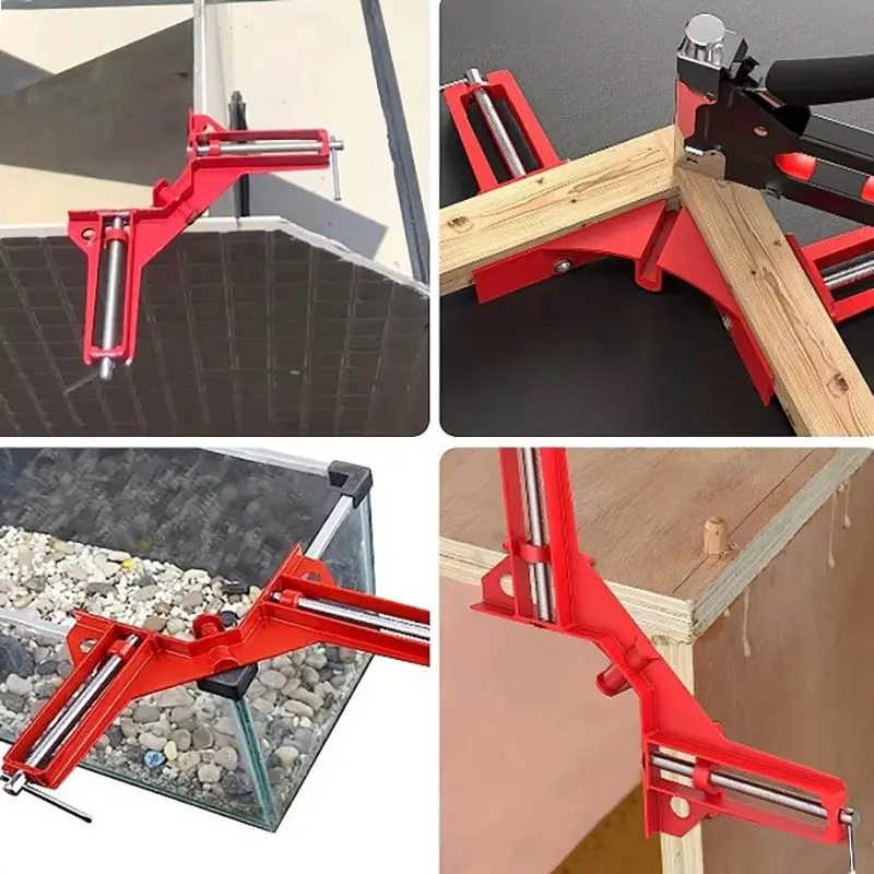 4pcs Right Angle Clamp, 90 Degrees Corner Clamp, Picture Frame Holder, Glass Holder, DIY Woodworking Hand Tools