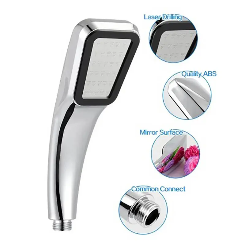 Bathroom Accessories Shower Head High Pressure Large Water Output Universal Adaptation Pressurized Hand Shower Nozzle Water